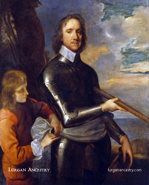 Oliver Cromwell in 1649 by Robert Walker