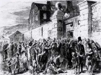Before the gates of the Workhouse