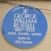 Plaque to AE in Lurgan