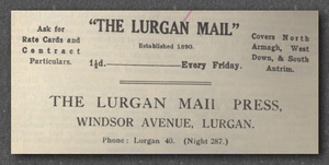 Advertisement ~ Lurgan Mail